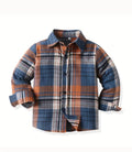Navy Plaid Button Up