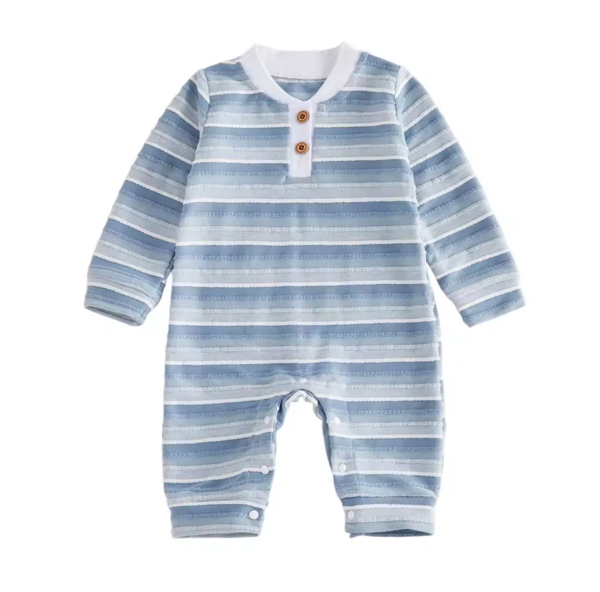 Blue Striped Romper