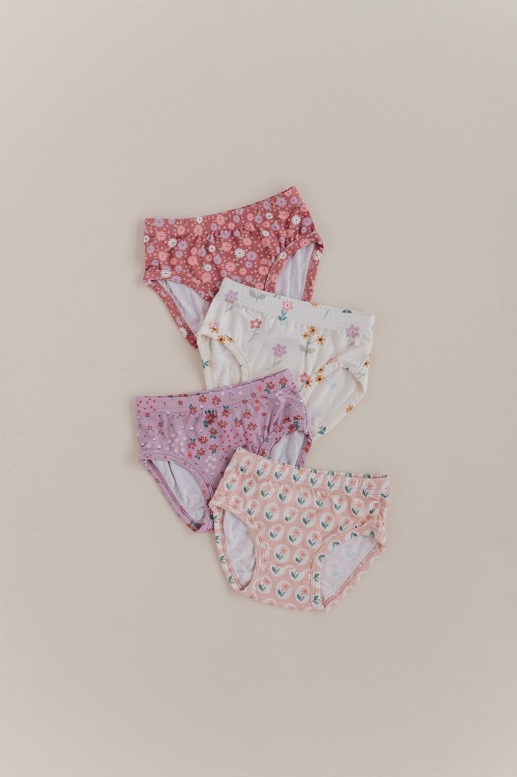 Girls Underwear in Framed Flower