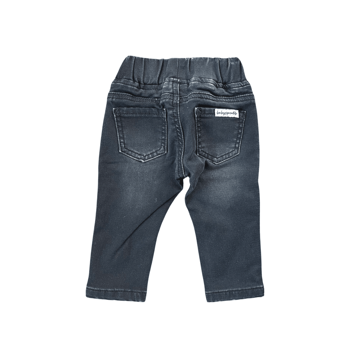 Boys Slim Denim Jeans in Black