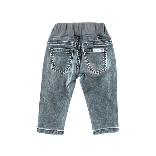 Boys Slim Denim Jeans in Gray