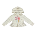 Girls Peplum Hoodie in Daisy Love