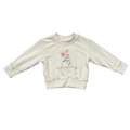 Girls Ruffle Hem Sweatshirt in Happy Days